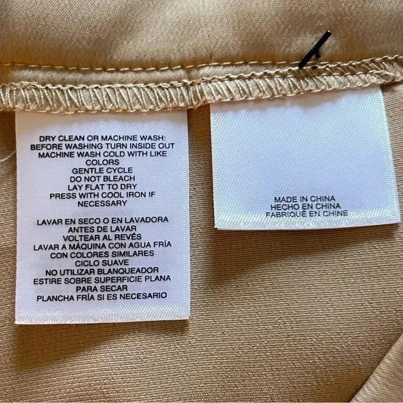 Anne Klein beige high rise wide leg pants sz 14 - Picture 2 of 5